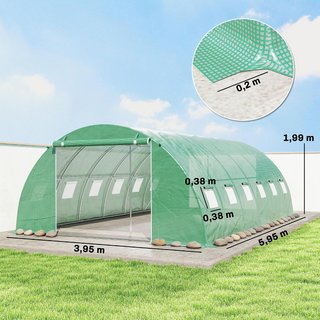 Invernadero 6x4x2m con 2 Varillas