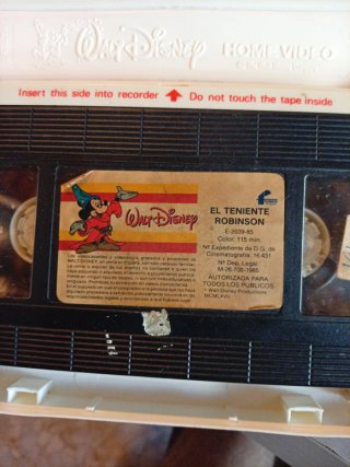 VHS Walt Disney El Teniente Robinson