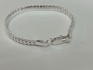 Bracciale Argento 925 Grumetta Piatta Unisex