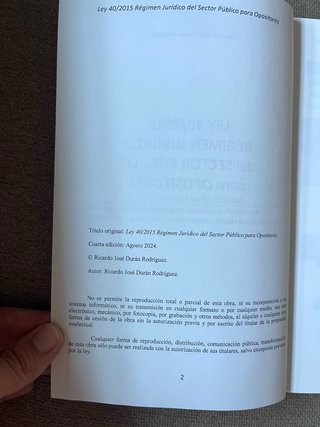 LEY 40/2015 RÉGIMEN JURÍDICO SECTOR PÚBLICO par...