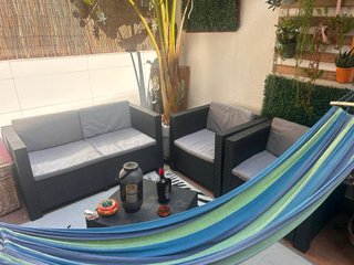 Oferta!!Set sofa y dos sillas para jardin/terraza