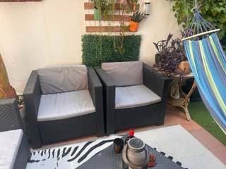 Oferta!!Set sofa y dos sillas para jardin/terraza