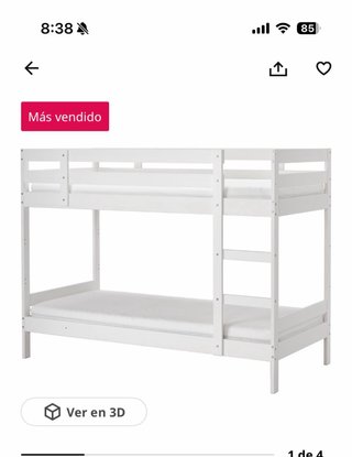 Litera Ikea Mydal Blanca