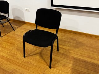 Sillas de oficina tapizada negra