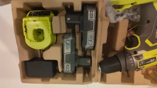 Taladro/atornillador RYOBI 18V + 2 baterías