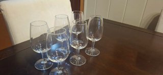 Copas de cristal elegantes