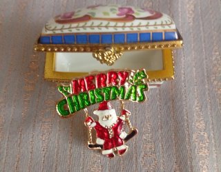 Spilla Merry Christmas Vintage Babbo Natale