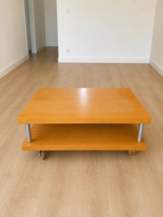 Mesa madera para tv con ruedas