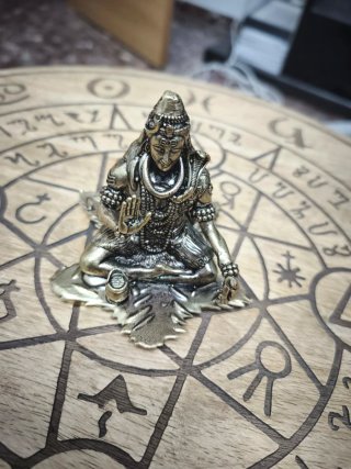 Figura de Latón de Shiva Sentado