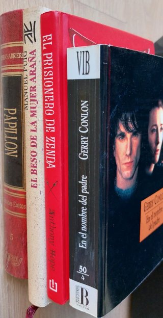 Lote 4 libros de  novelas  de cine