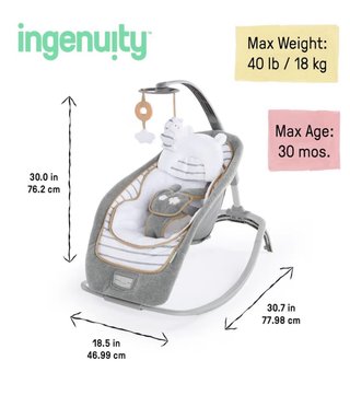 Hamaca Bebé Ingenuity Bella Teddy