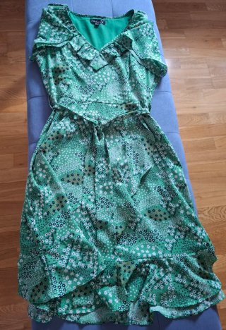 Vestido Lady verde estampado floral