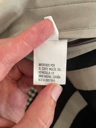 Gabardina Dustin Hombre Talla 48
