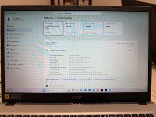 Laptop Acer i3 12ª Gen
