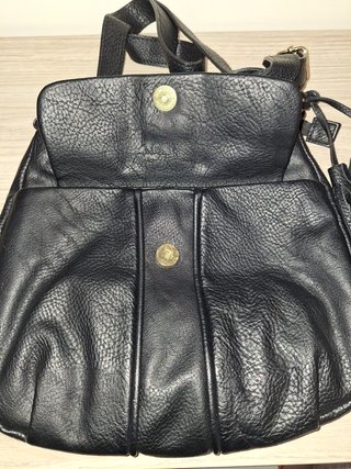 Bolso Mujer Matties Negro Cuero