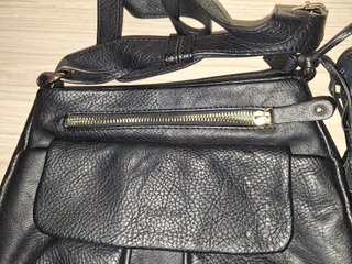 Bolso Mujer Matties Negro Cuero