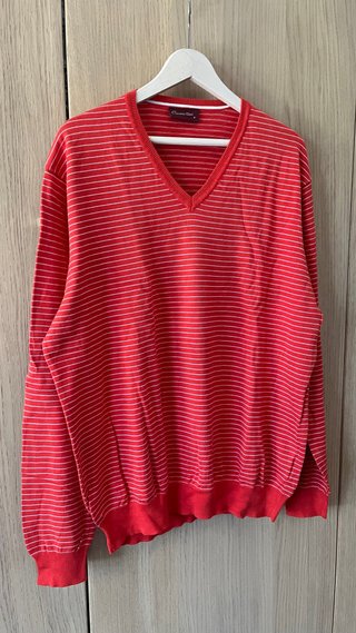 Jersey Emidio Tucci Rayas Rojas Talla XL