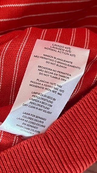 Jersey Emidio Tucci Rayas Rojas Talla XL