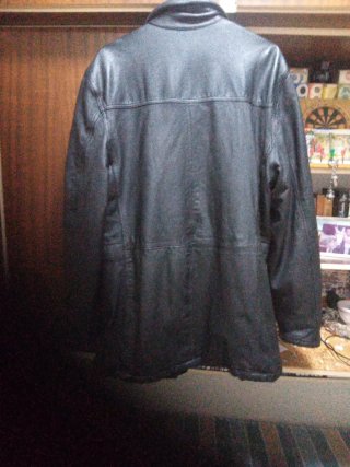 Cazadora de piel negra Talla 50