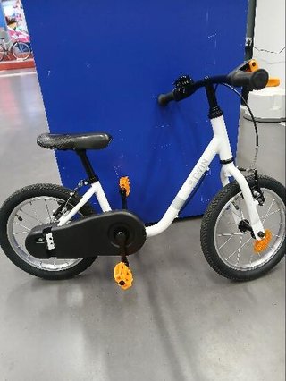 Bicicleta 14 pulgadas niños 3-5 Años Discover 100 Blanco