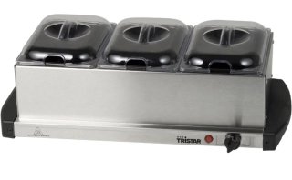 Servidor buffet Tristar 3 bandejas de 1,5l