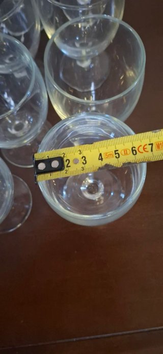 11 copas de vino pequeñas de cristal
