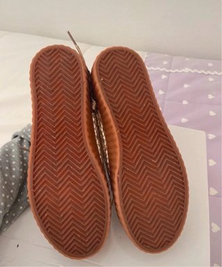 Zapatillas doradas plataforma doble suela