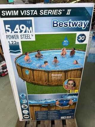 BESTWAY piscina Steel Oblò vista 549 x 122cm