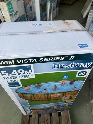 BESTWAY piscina Steel Oblò vista 549 x 122cm