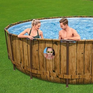 BESTWAY piscina Steel Oblò vista 549 x 122cm