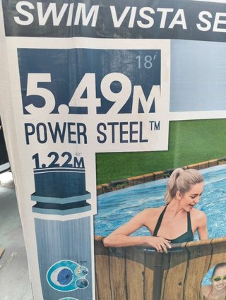 BESTWAY piscina Steel Oblò vista 549 x 122cm