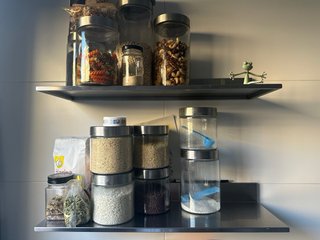 Botellero y 3 estantes cocina acero inox. - ikea