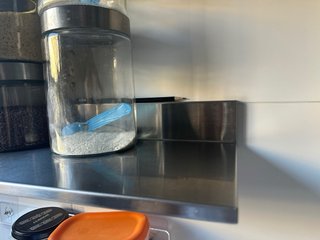 Botellero y 3 estantes cocina acero inox. - ikea