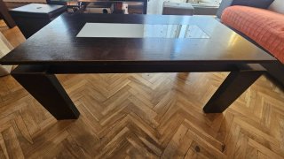 Conjunto muebles de salón completo sofás puf mesas