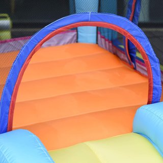 Castillo Inflable Gigante y Rebotante para Niños de 3-8 Años con Tobogán, Piscina y Inflador 3.6X1.75X1.8M