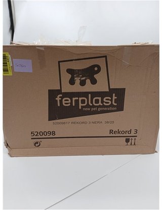 Gabbia Rettangolare Ferplast per Uccelli Esotici e Canarini Rekord 3 - con Accessori e Mangiatoie Rotanti - Filo Robusto