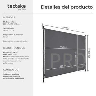 Toldo de pinza TAIJA