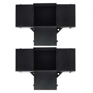 Kit de Soporte para Pérgola 6''x6''(Tamaño Interno 5.6x5.6), 2pcs Soporte de Esquina de 4 Vías de Alta Resistencia para Trabajos en Madera, Kit de Base para Poste de Instalación Fácil para Gazebos...
