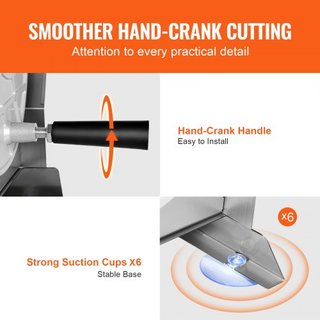 Cortadora Manual de Verduras y Frutas, Máquina de Cortar Comercial Ajustable de Grosor 0-0.5"/0-12mm, Máquina de Cortar Alimentos de Acero Inoxidable con 2 Cuchillas de Repuesto, para Patata, Pepi...