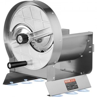 Cortadora Manual de Verduras y Frutas, Máquina de Cortar Comercial Ajustable de Grosor 0-0.5"/0-12mm, Máquina de Cortar Alimentos de Acero Inoxidable con 2 Cuchillas de Repuesto, para Patata, Pepi...