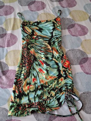 Vestido estampado de fiesta