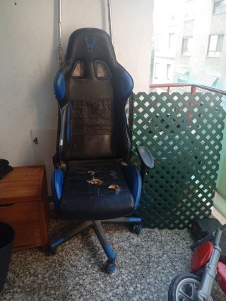 Sedia Gaming Nera e Blu
