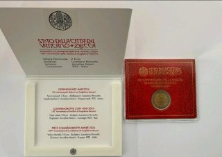 MONEDA 2 EURO VATICANO MARCONI 2024