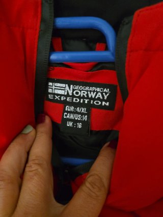 Chaqueta Geographical Norway Roja Talla XL