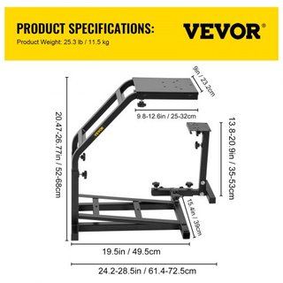 G29, G27 y G25 Soporte para Volante de Simulador de Carreras Soporte para Volante de Simulador de Carreras GT, Soporte para Volante y Pedales no Incluidos
