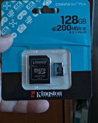 Kingston Micro SD 128GB Canvas Go! Plus