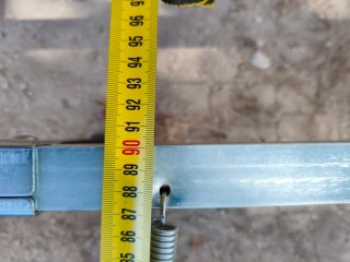 Somier de muelles metálico ancho 80cm, largo 180cm