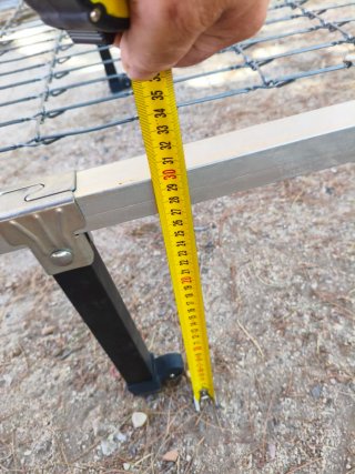 Somier de muelles metálico ancho 80cm, largo 180cm