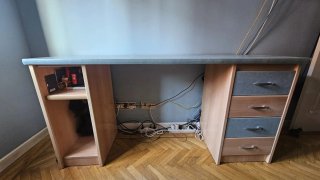 Cama juvenil con cajones y escritorio
