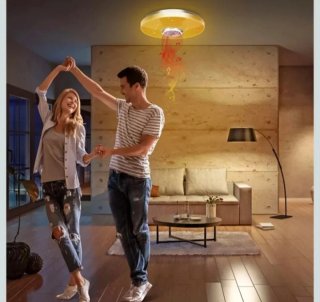 Lámpara LED Techo con Altavoz y Mando